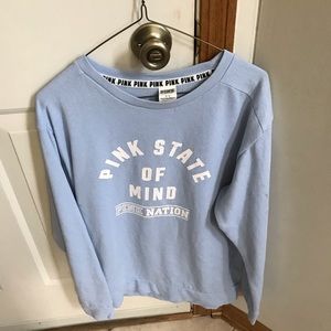 Pink Victoria secret - blue long sleeves T-shirt size small